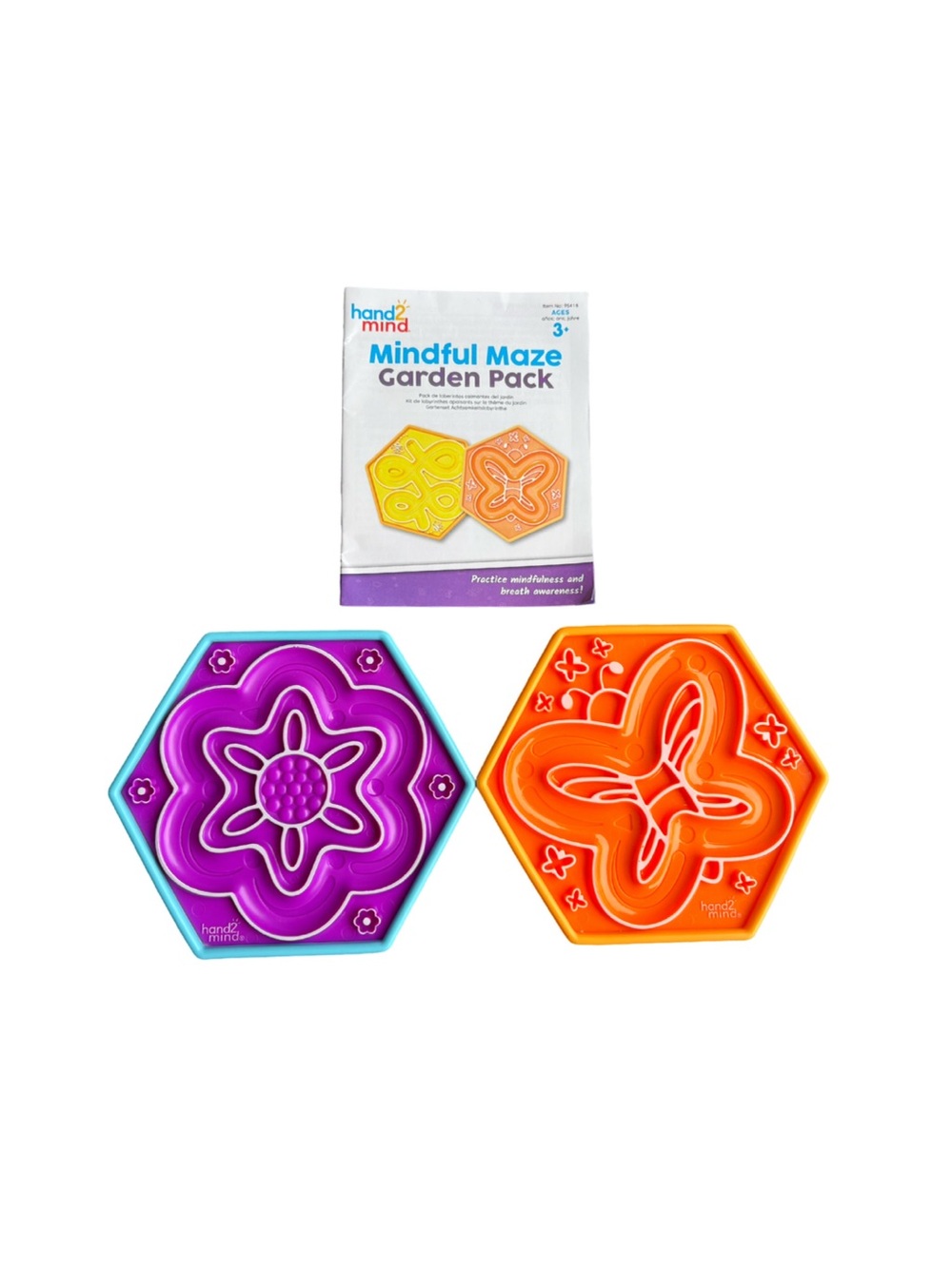 Hand2Mind Mindful Maze Garden Pack Sensory Toy Set 2 Mazes Kids 3+